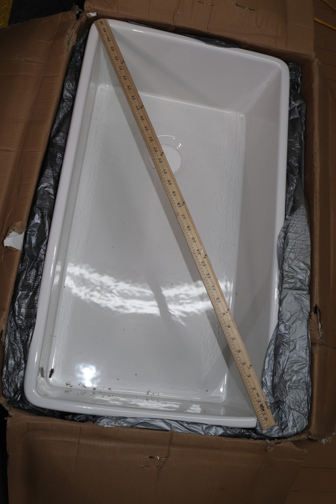 Undermount Sink Rectangle Ceramic White Large