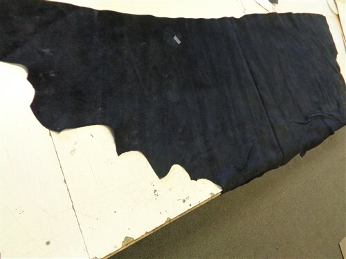 LEATHER HIDE BLACK RALLY 90 1/2" X 48 1/2"