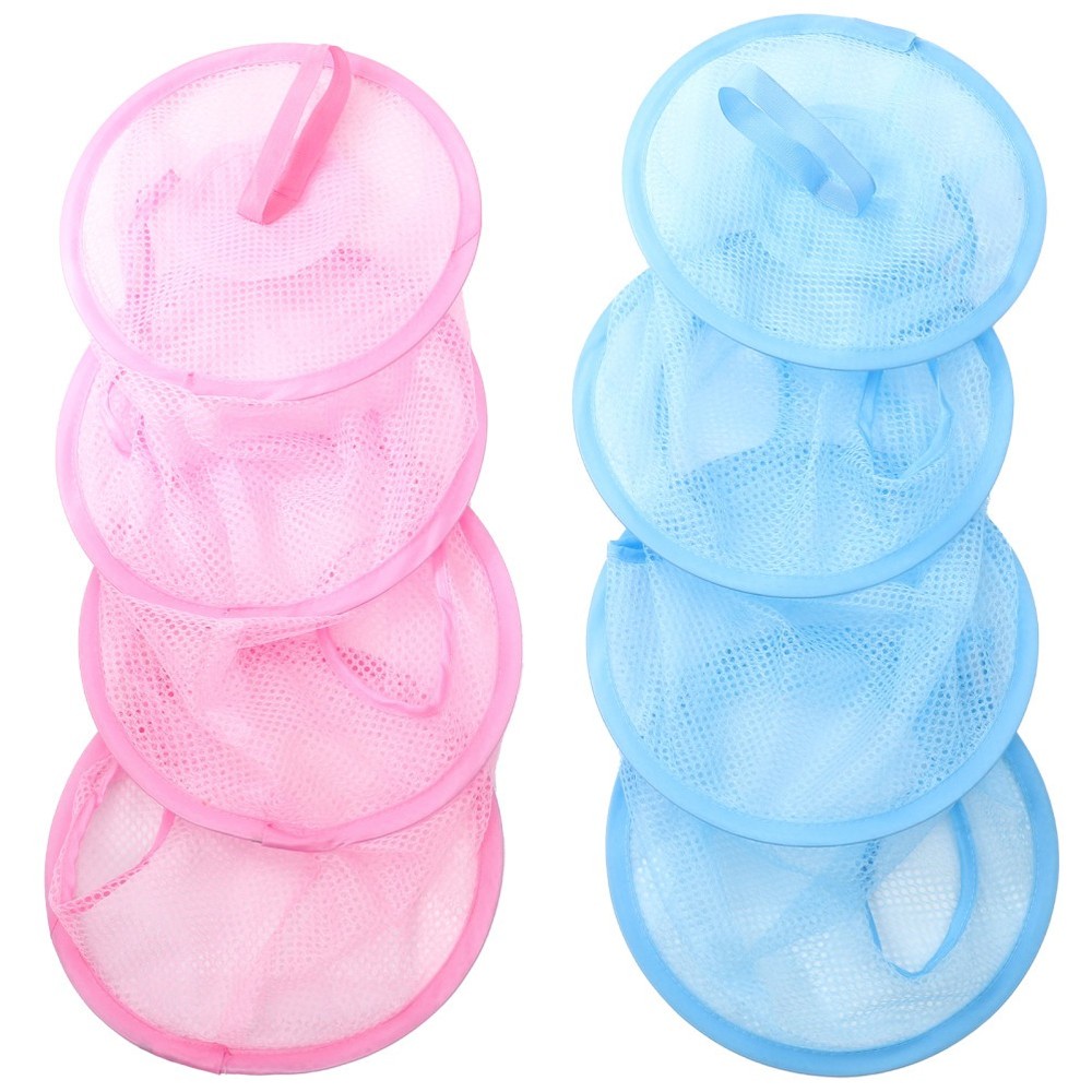 2 Pcs Multi Layer Foldable Hanging Drying Net Mesh Organizer For Stuffed Toys