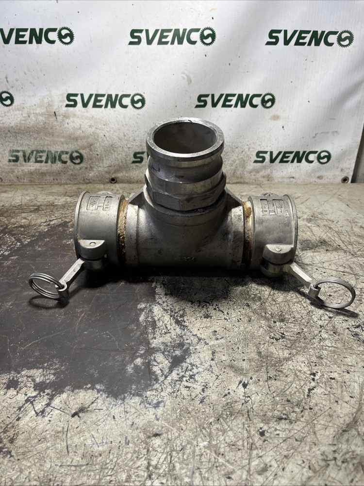 Cam and Groove T-Pipe Fitting 3" 3-150