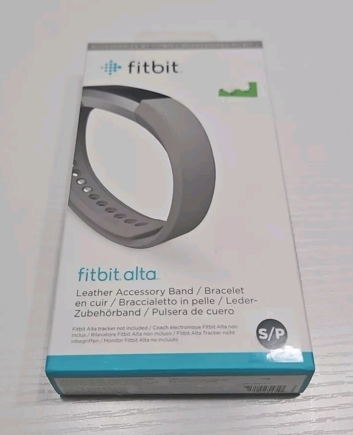 Fitbit Alta Leather Band Replacement Accessory Small Graphite Grey OEM Open Box