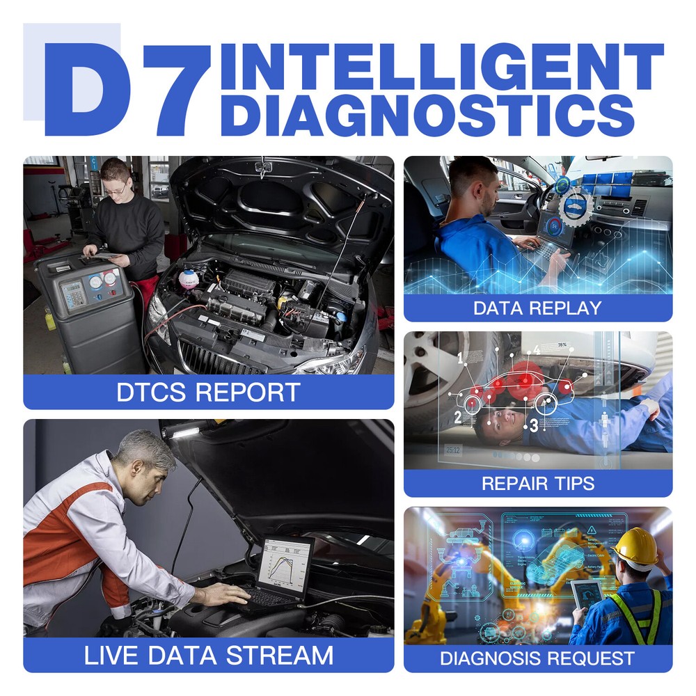 XTOOL D7 OBD2 Scanner Bi-Directional All System Diagnostic Auto Scan E.CU Coding