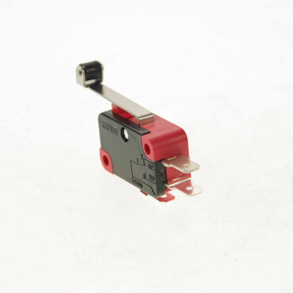 5 x Miniature Basic Micro Switch SPDT Roller Lever Type 16A XV-156-1C25 NO+NC