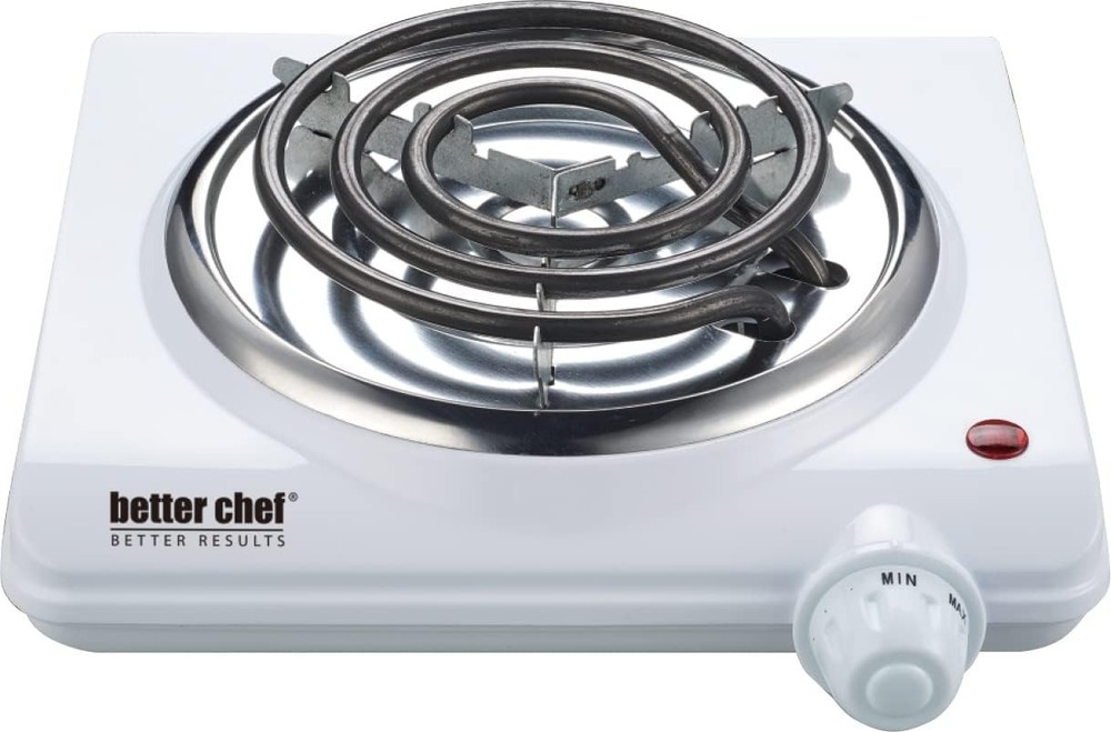 Better Chef Basic Countertop Burner: Enamel Exterior, Rubber Feet Variable Temp.