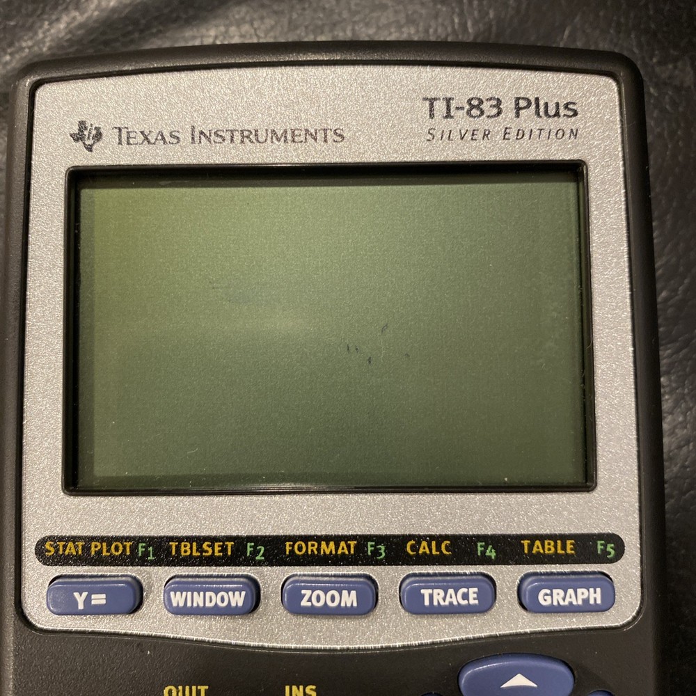 Texas Instruments TI-83 Plus Silver Edition Graphing Calculator— Missing Cover