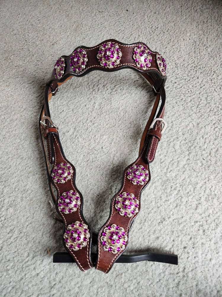 Purple Bling Headstall