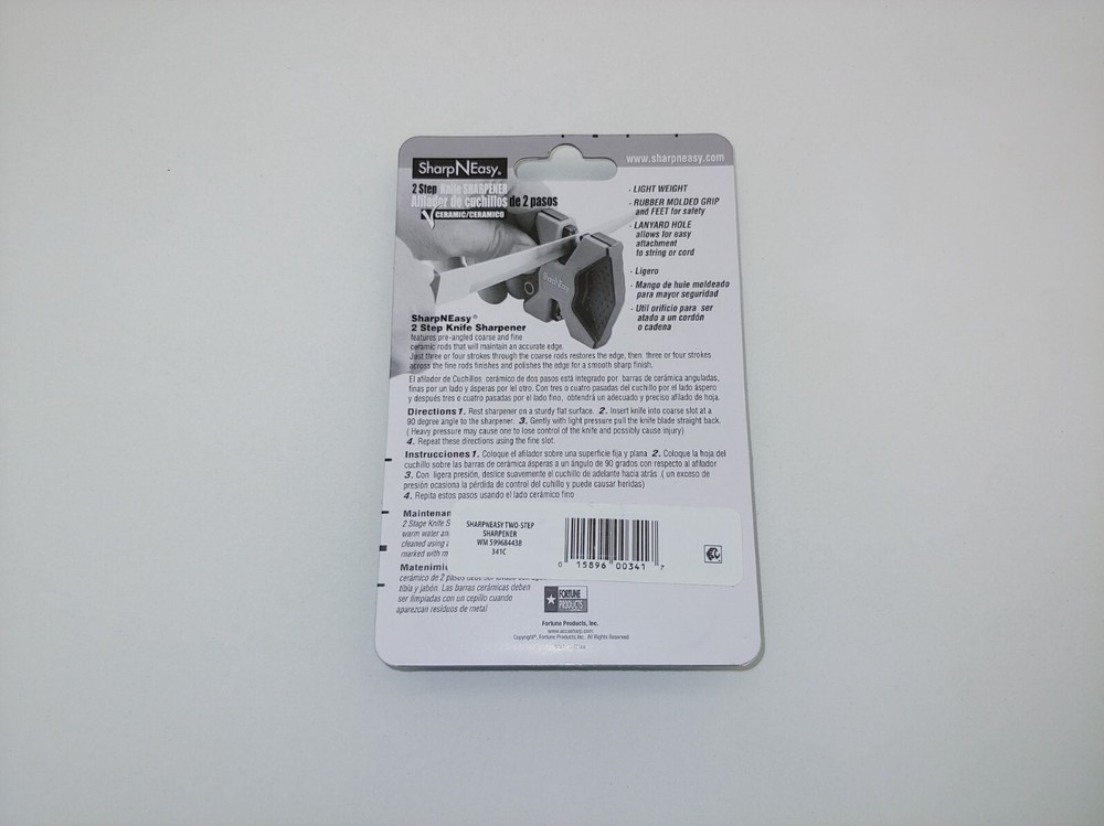 SharpNEasy Ceramic Pull Through Knife Sharpener Sharpen Knives Course & Fine