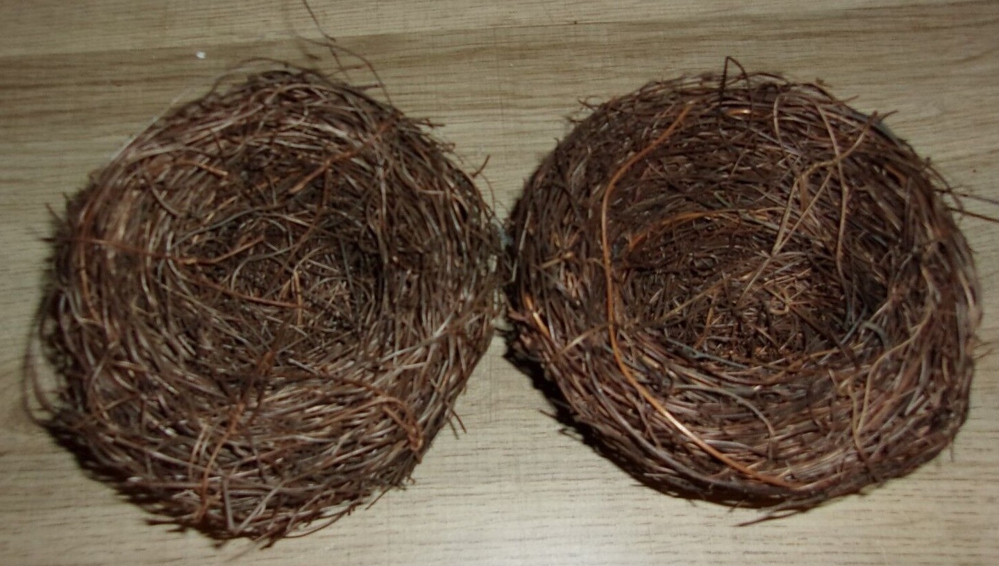 Lot of 2 Sullivan's 5" Bird Nests - New Old Stock