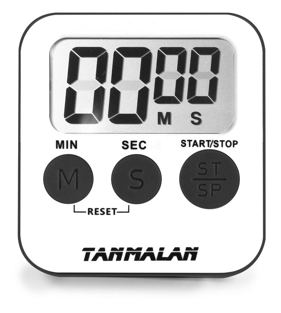 Large Digital Kitchen Timer Magnetic Countdown Count Up Loud Alarm Gray