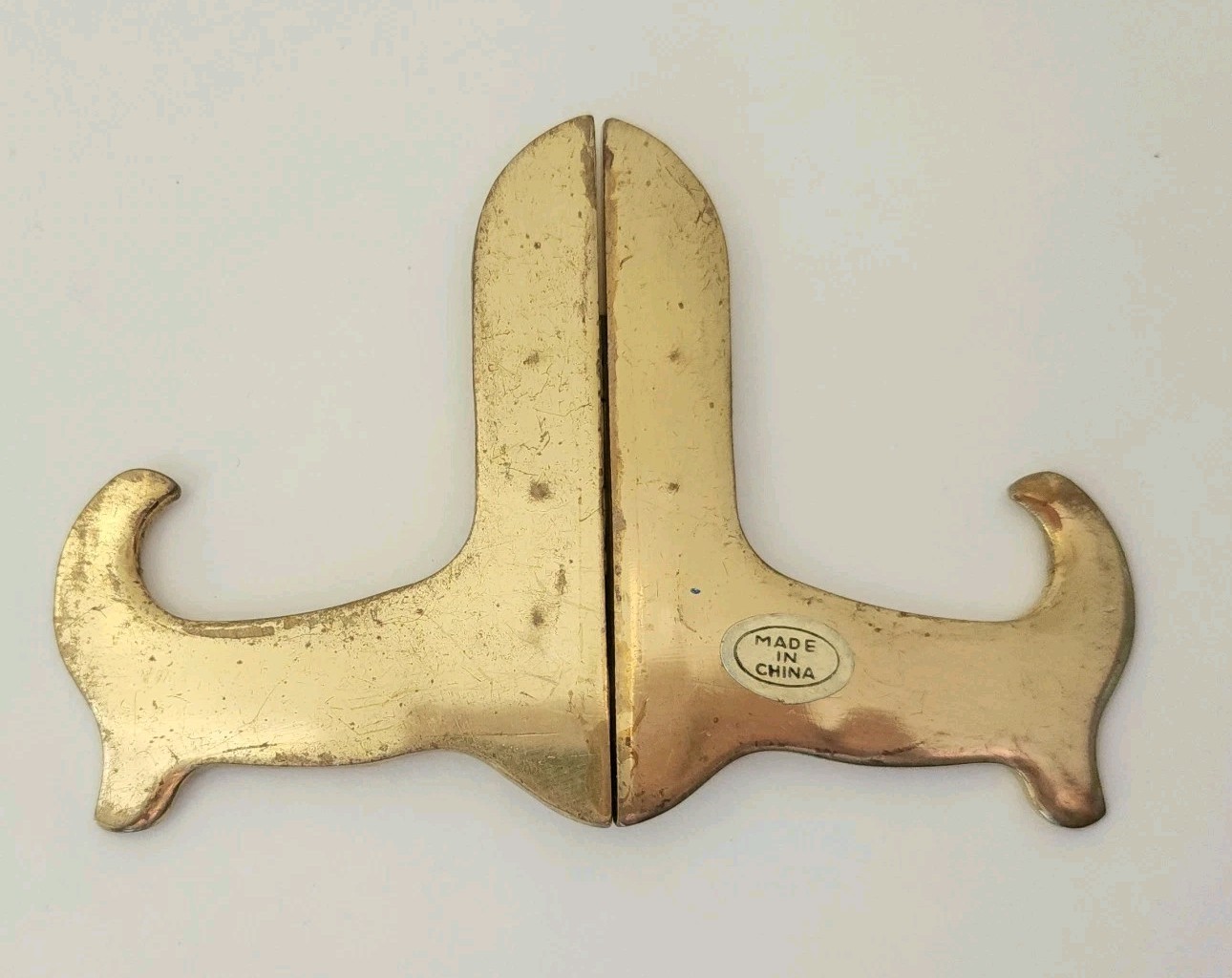 Sturdy Brass Vintage Small Picture Display Easel Stand 3” x 4.5”