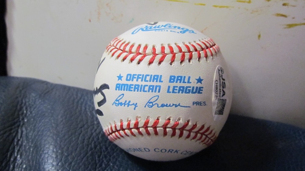 Tom Trebelhorn signed baseball JSA Certified