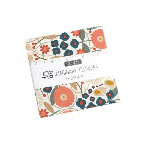 Imaginary Flowers By Gingiber For Moda - Charm Pack