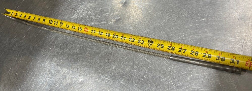 Braided Lifting Cable With Threaded Ends Nos Surplus No Box Bulk Surplus