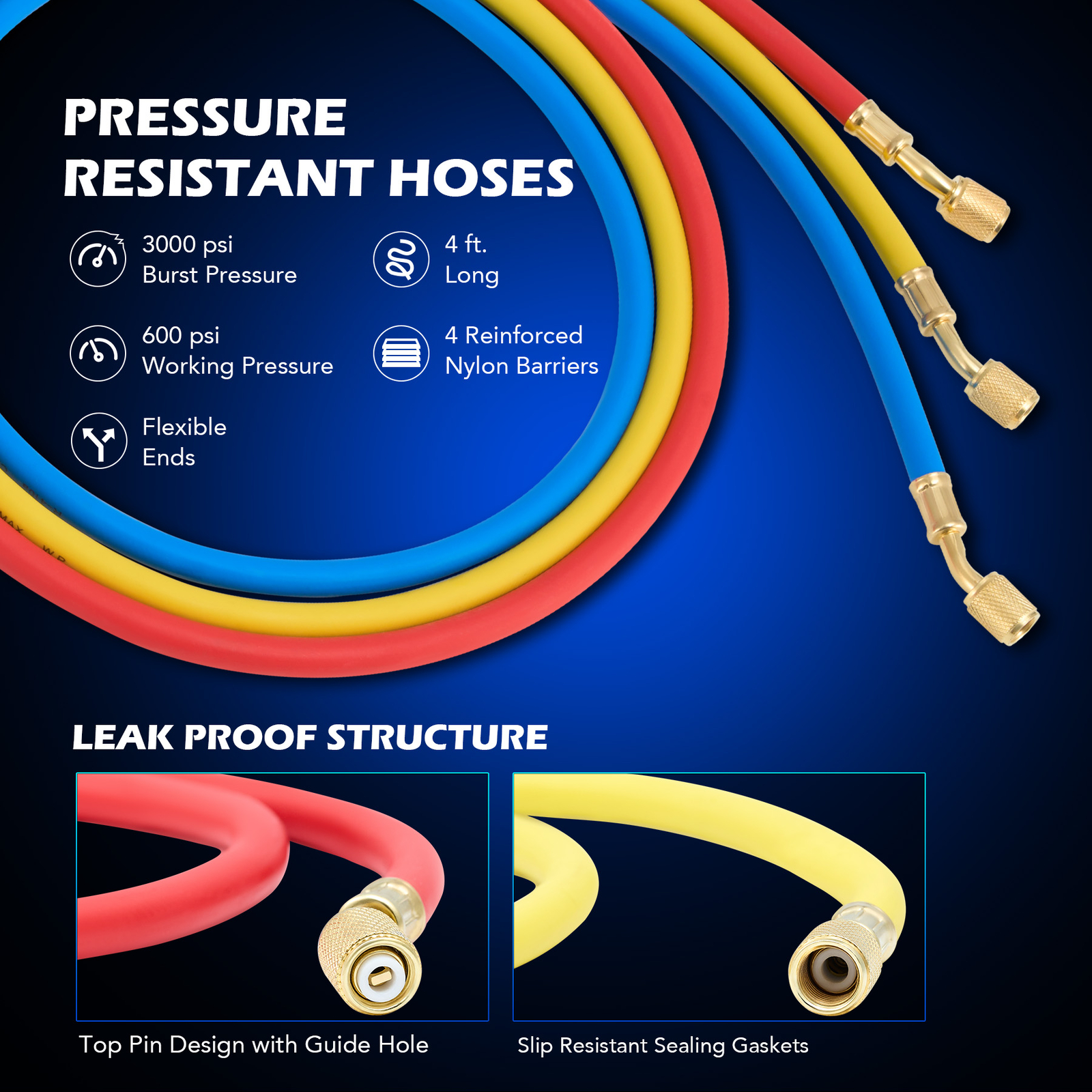 OMT 3.5CFM 1/4HP Combo AC Manifold Gauge Set Air Vacuum Pump for Auto Home HVAC