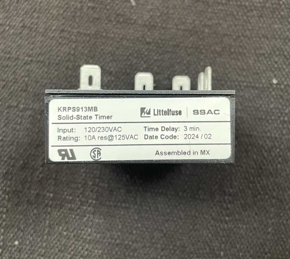 LITTLEFUSE SOLID STATE TIMER SSAC: KRPS913MB 120/230VAC -NEW