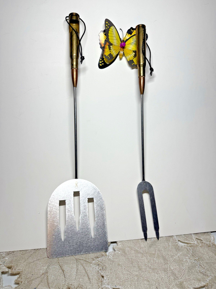 Bullet Handle Cook Out Fork & Spatula