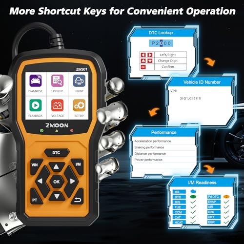 ZM301 OBD2 Scanner Diagnostic Tool, Car Code Reader OBDII/EOBD Diagnostic
