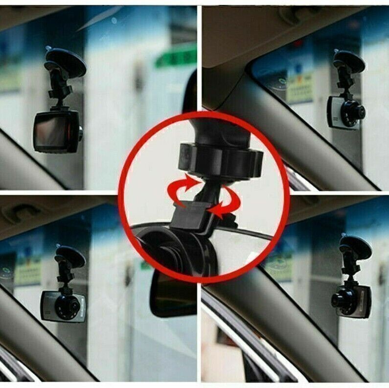 For LCD Screen Car DVR Dash Cam Video Recorder G-Sensor Front Inside Camera
