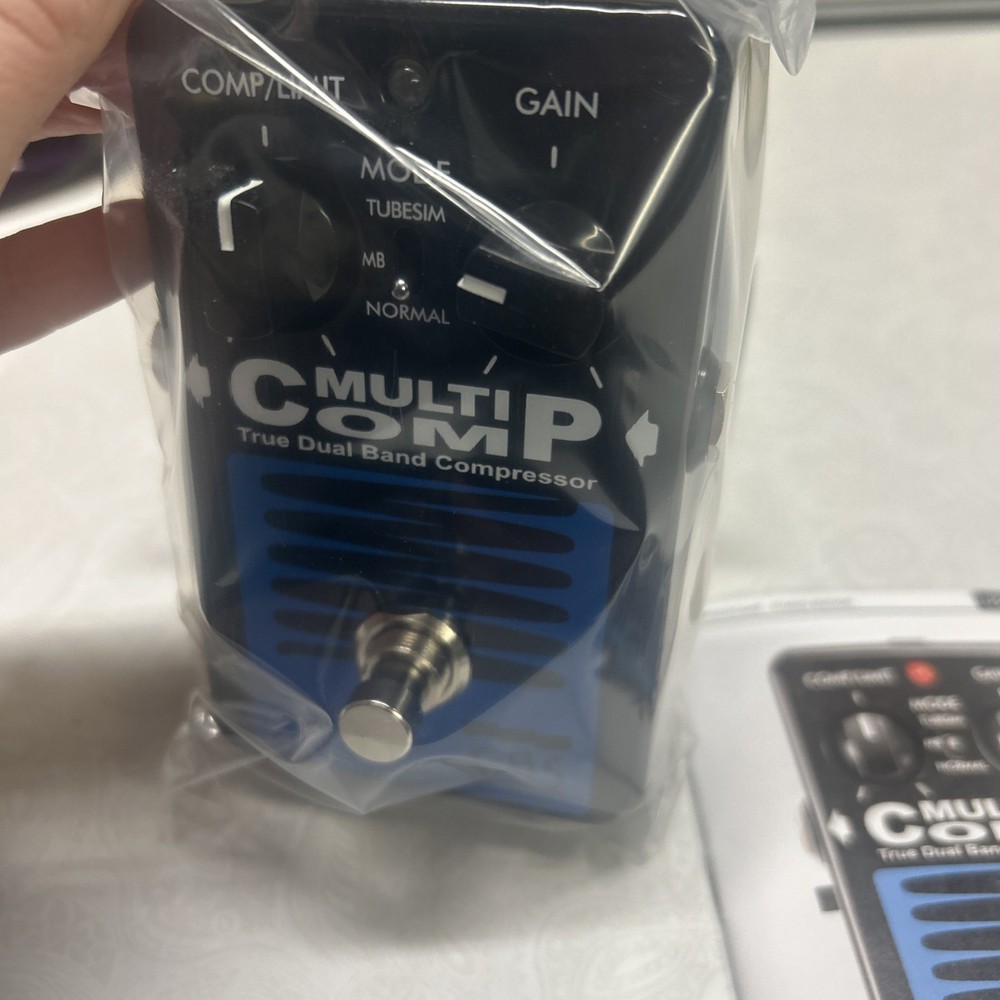 EBS Multicomp True Dual Band Compressor Effect Pedal- New!