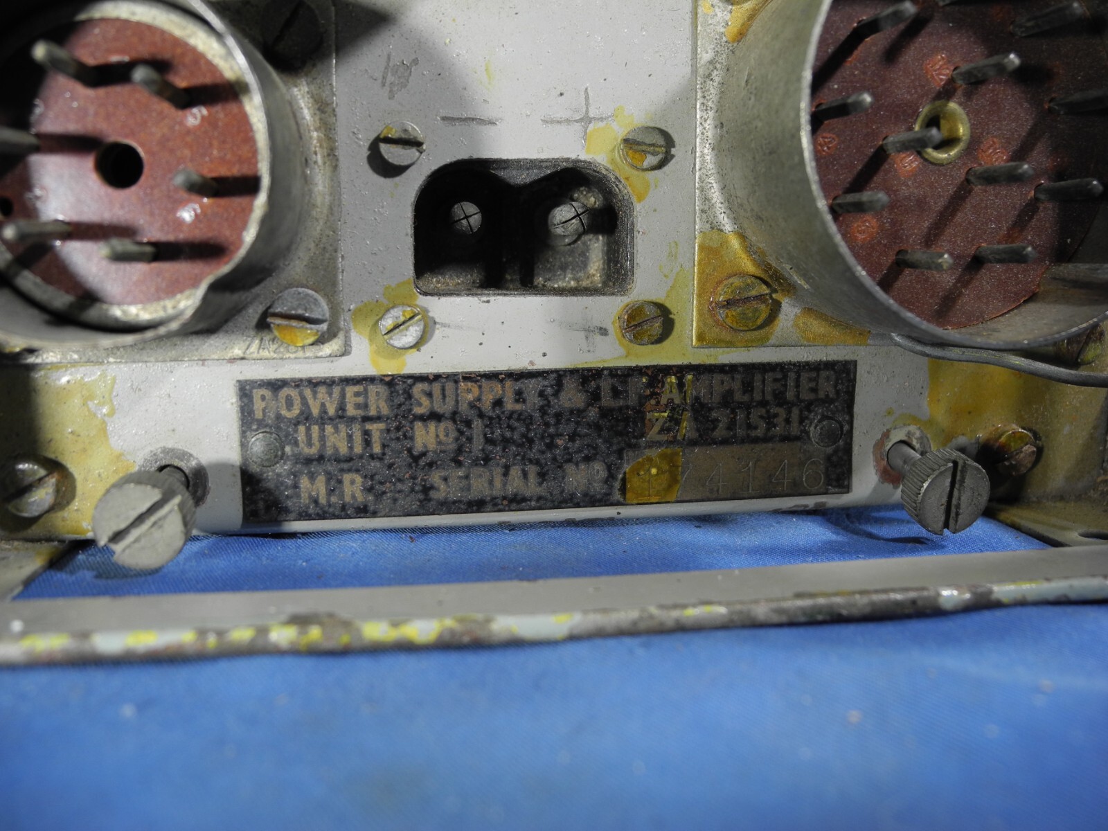 WW2 British Army Wireless radio Power Supply & LF Amplifier # 1 ZA 21531