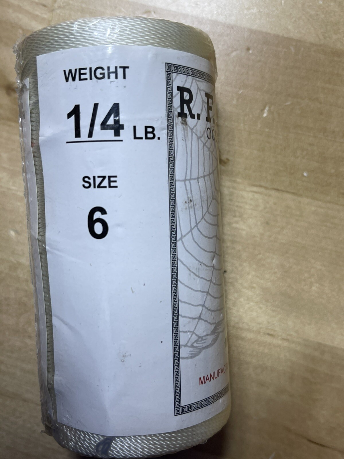 R. F. Ederer Co. Heat Set & Stabilized Sz 6 1/4Lb Spool 100% Nylon Seine Twine