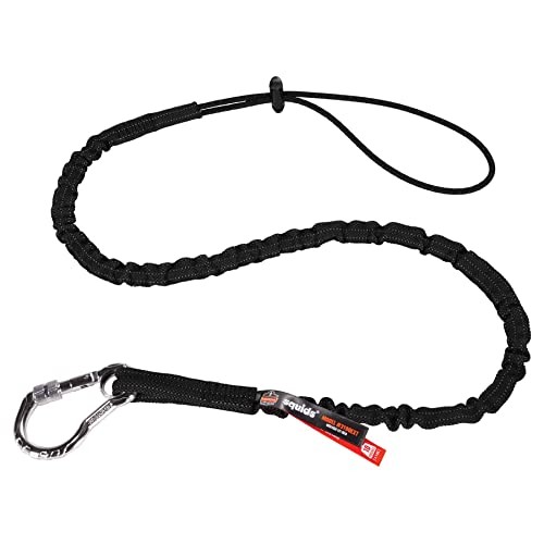 Squids 3100EXT Tool Lanyard with Single Carabiner and Adjustable Loop Black