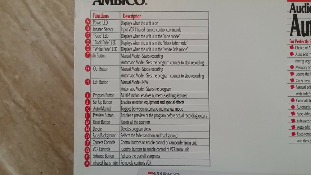Ambico Video Editor V-6331