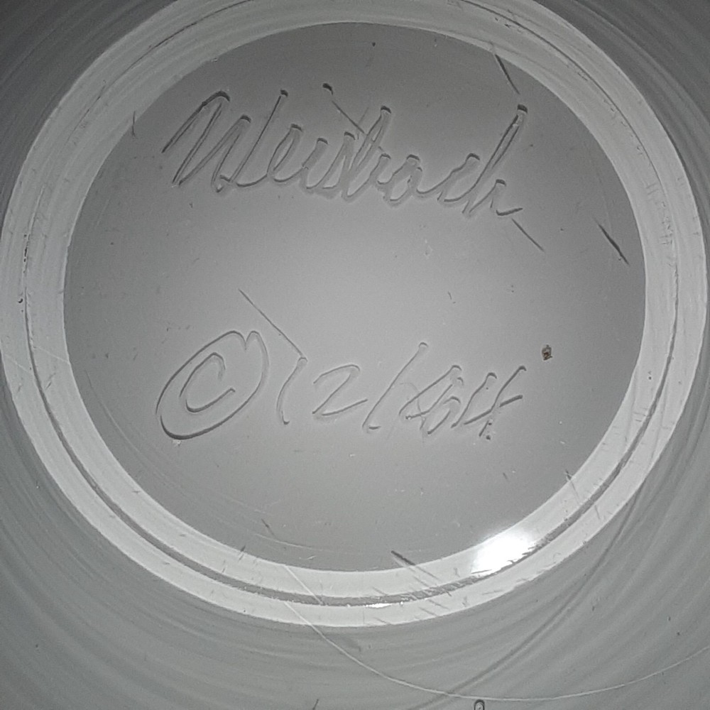 Shaun Weisbach - Hand Blown Glass Dish - (Signed & Dated)
