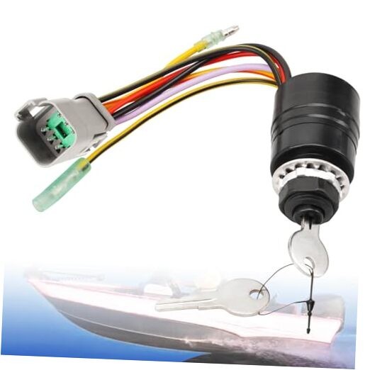 129572 Boat Ignition Switch with Key Compatible with Tracker Boats,Ignition
