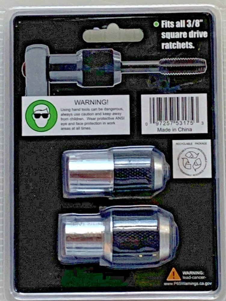 Tap Holder Sockets Adjustable , 2 Piece Set
