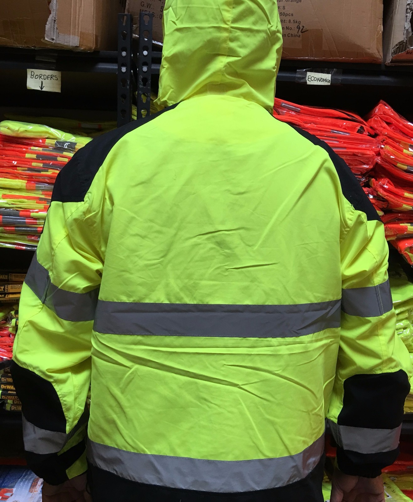 CLASS 3 High Visibility Safety Windbreaker , ANSI/ ISEA 107-2015