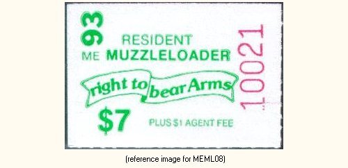 D2K Maine Muzzle-Loader Stamp 1993 $7.00