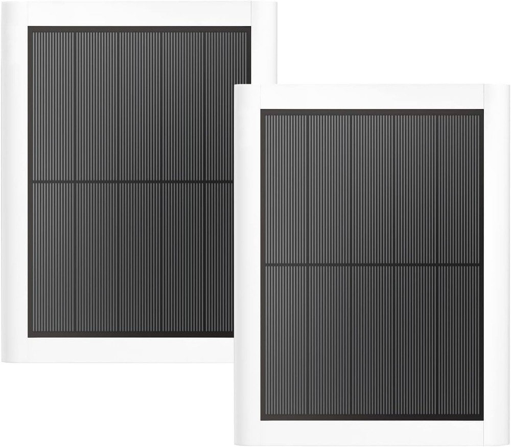 Ring Solar Panel(2nd Generation), 5W Ring Solar Panel Charger with 2Pack White