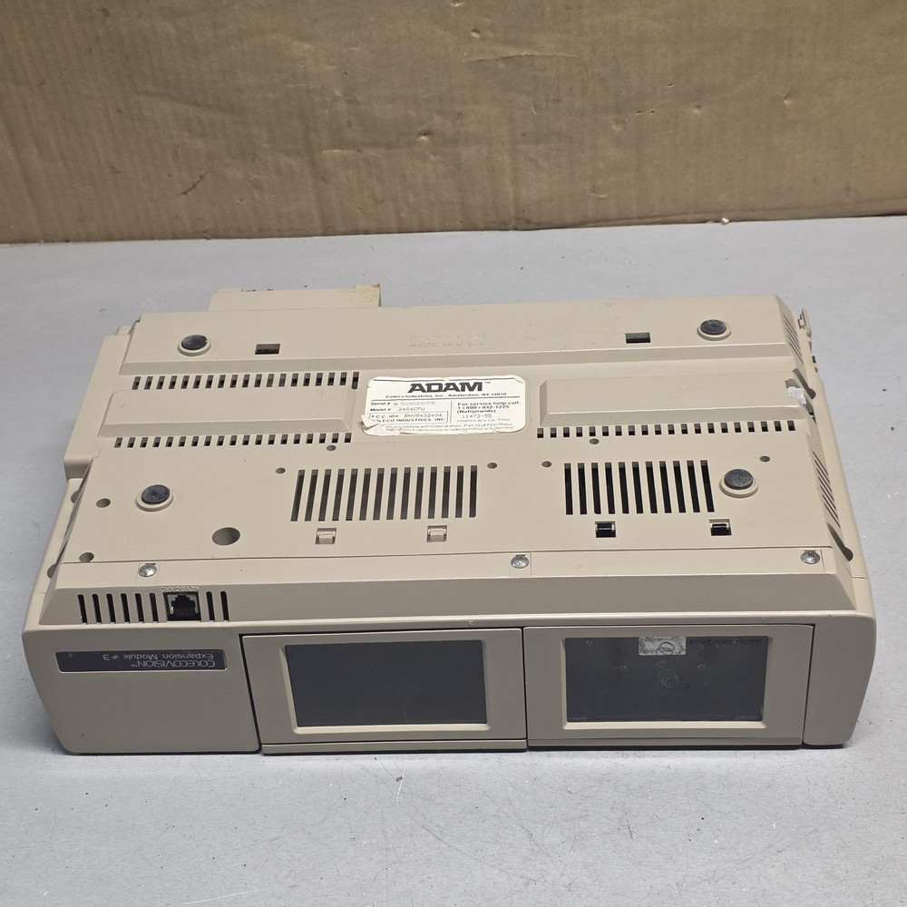 Coleco ADAM 2404CPU Computer System Memory Console Untested As-Is Rust