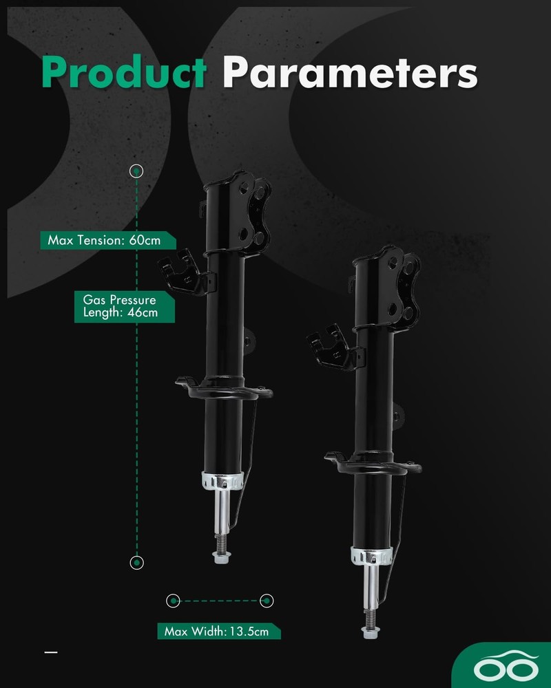 Front Shock Absorbers for Versa Versa Note 2012-2019 332152