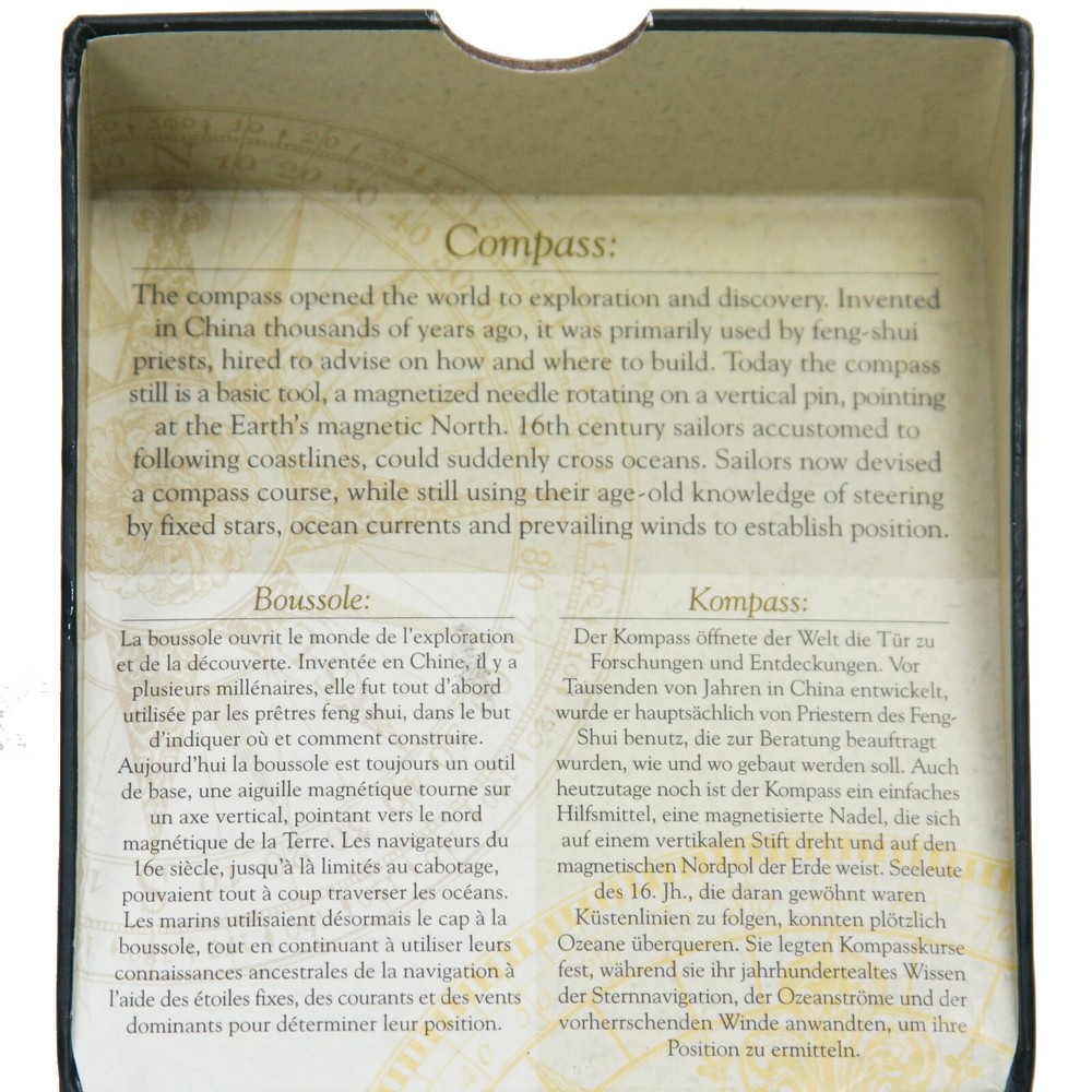 Solid Brass Captain's Sundial Compass Gift Nautical Handmade Home Décor Compass