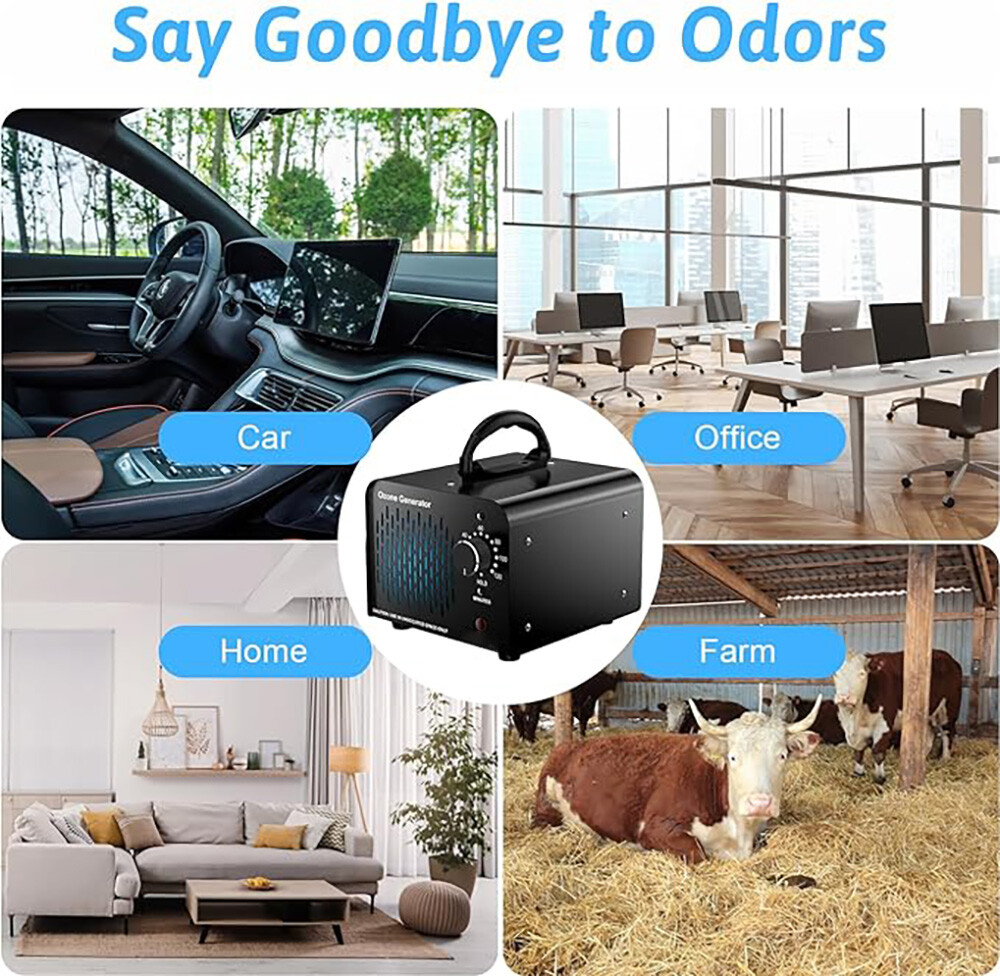 36000mg/h Ozone Generator Machine Air Purifier Ionizer Ozonator Timer for Home