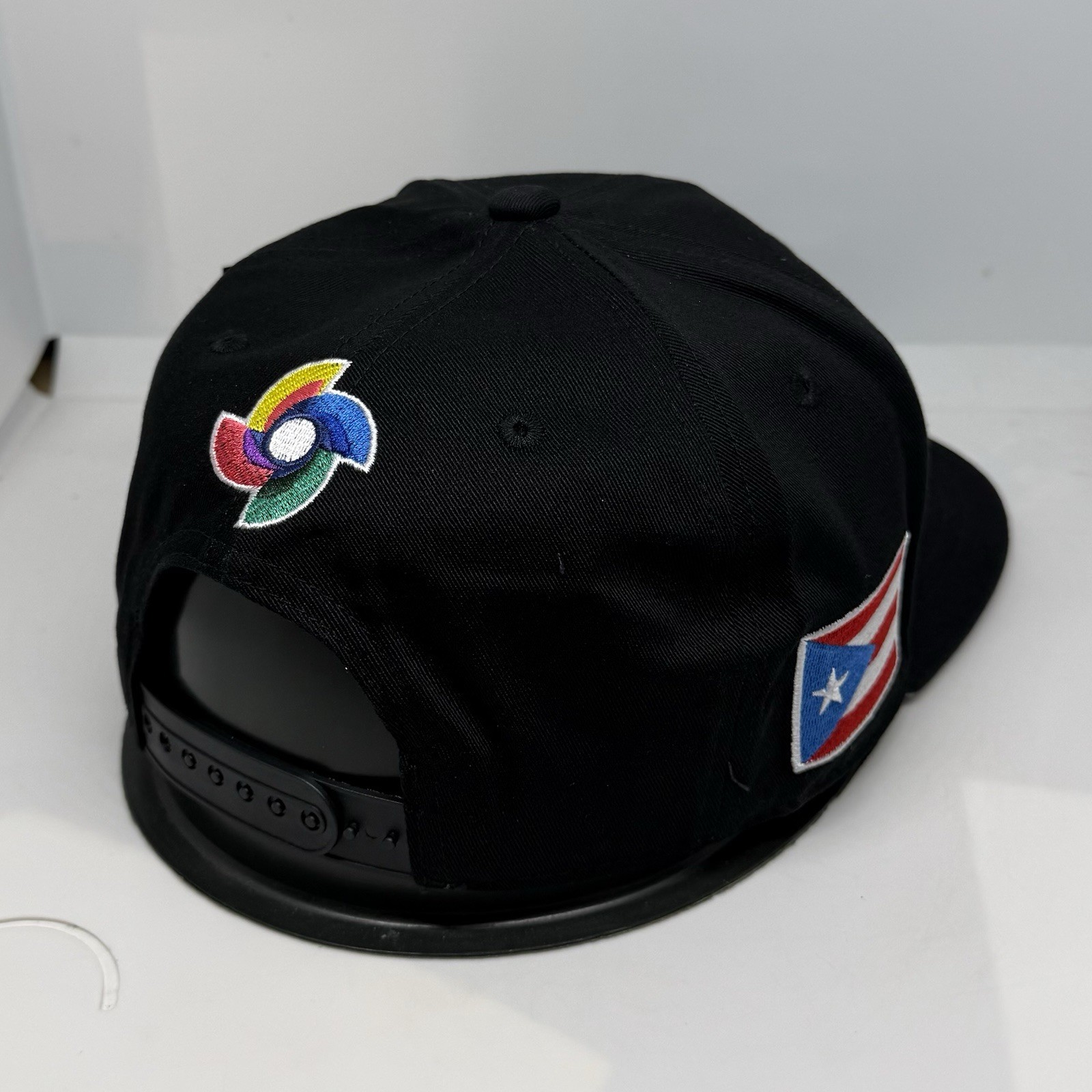 PUERTO RICO BASEBALL PR 3-D EMBROIDERED - PUERTO RICO FLAG AT SIDE SNAPBACK HAT
