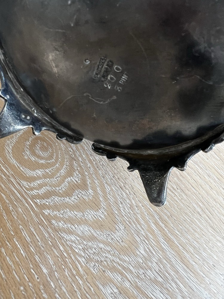 JD & Co Tea Pot Spirit Kettle Burner Wick Silver Plate