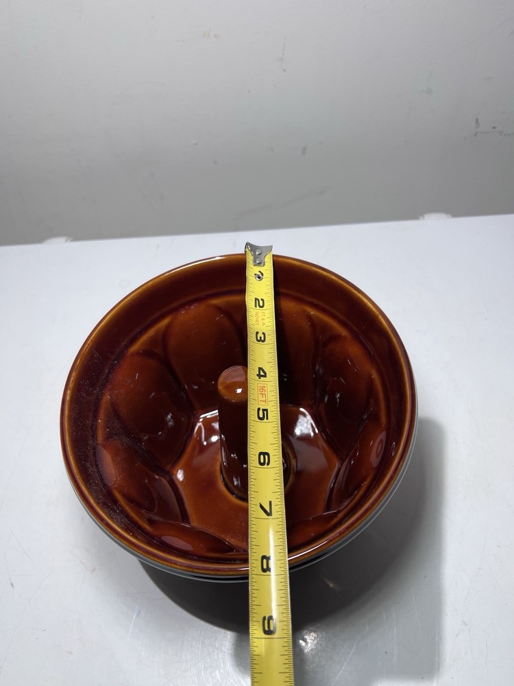 Vintage Williams Sonoma Ceramic Monkey Bread Mold Brown
