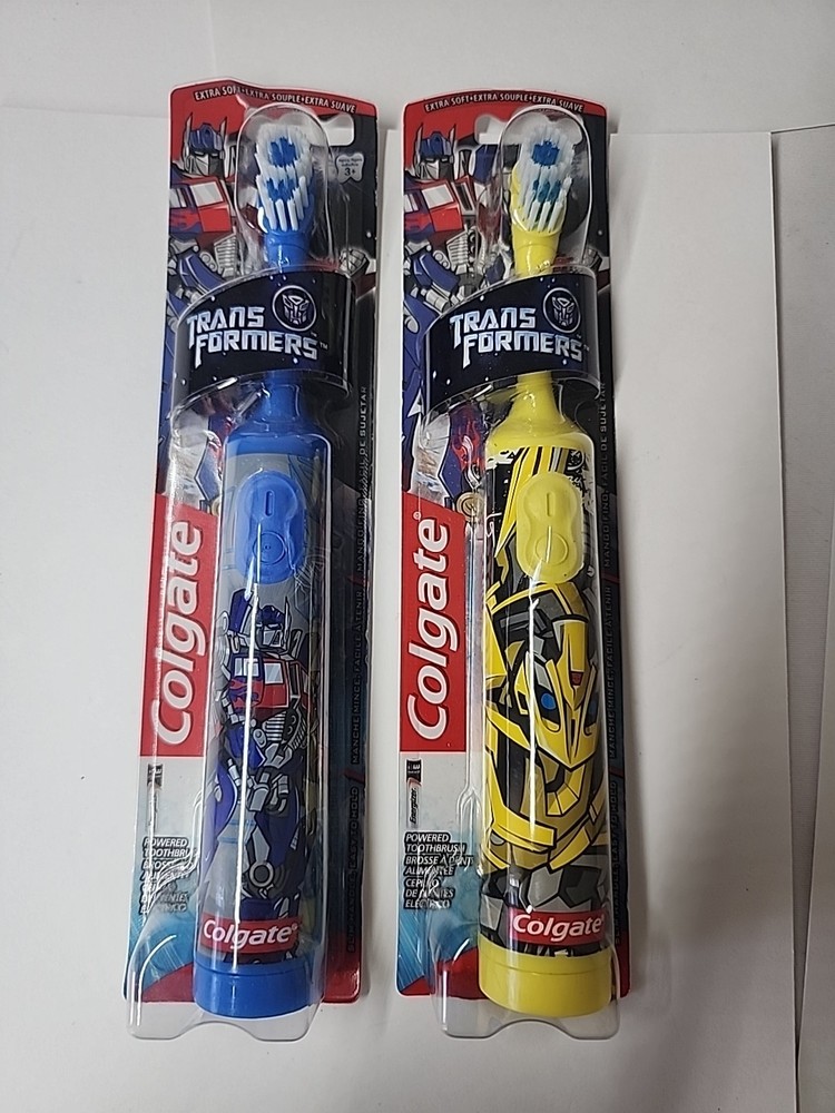 Transformers Colgate Kids Powered Toothbrush Ages 3+ - 2 Pcs