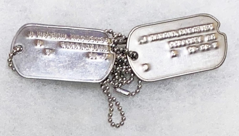 Norman Peterson T-48 Dog Tag Set