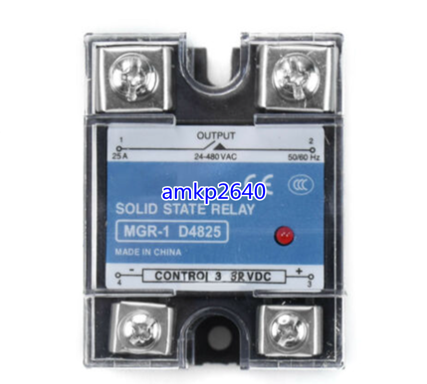 Solid State Relay MGR-1 D4825 for Mager Single Phase SSR 25A DC 3-32V AC 24-480V