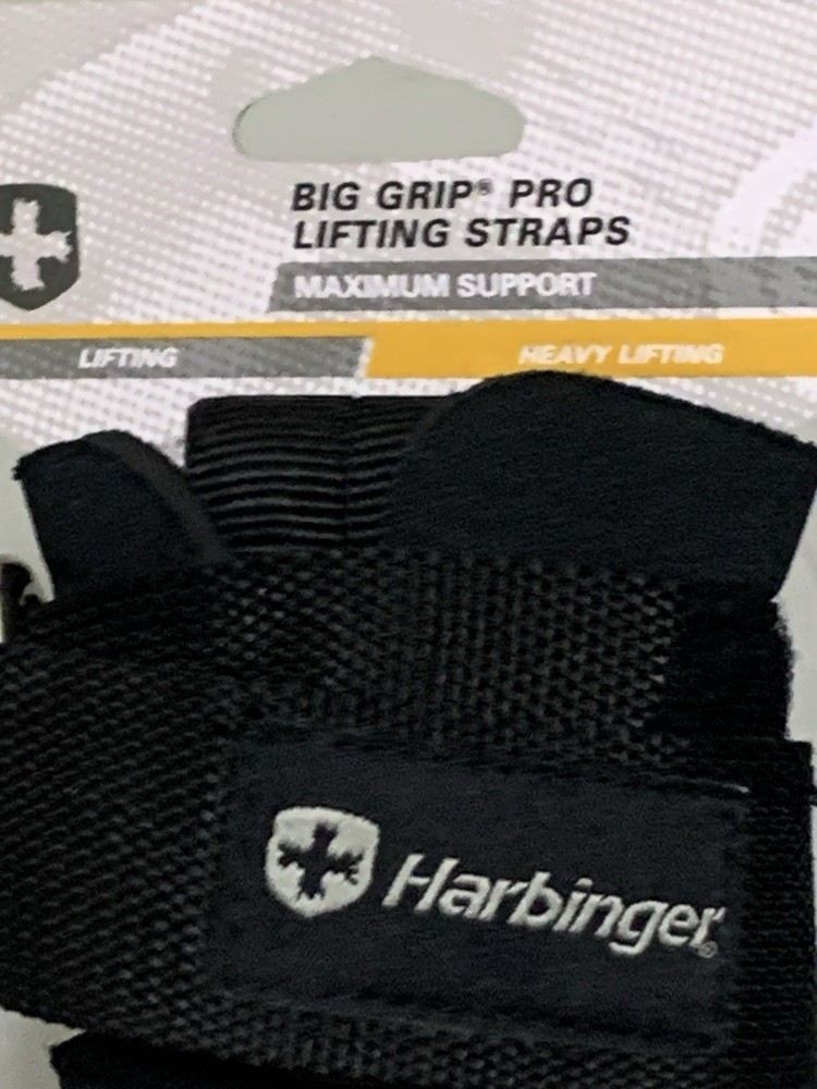 Harbinger Big Grip Pro Lifting Straps Maximum Support Heavy Lifting NEW