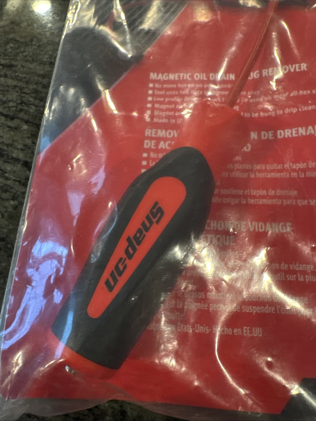 Snap-on odp12r magnetic oil drain plug remover new in sealed package