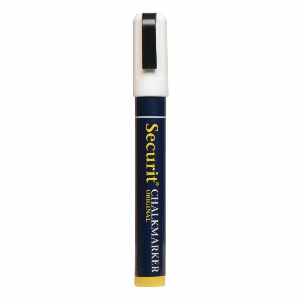 Securit Chalk Markers in Plastic with CD Dims & Chisel Tip - Pack of 2
