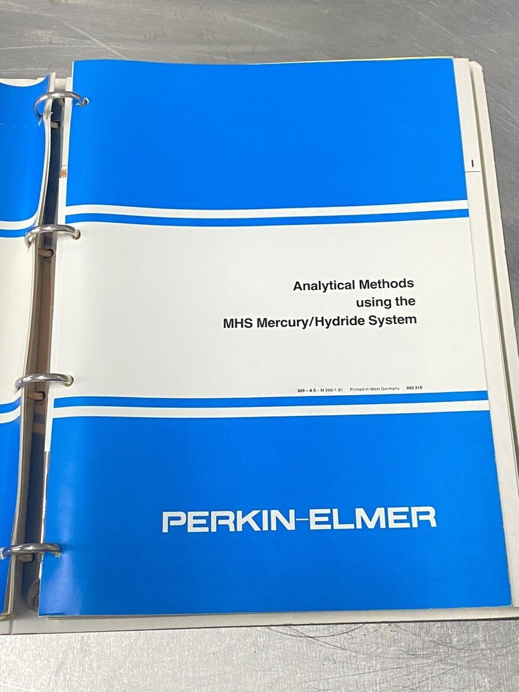 Perkin Elmer PE HS-6 Head Space Sampler - Users Guide / Manual