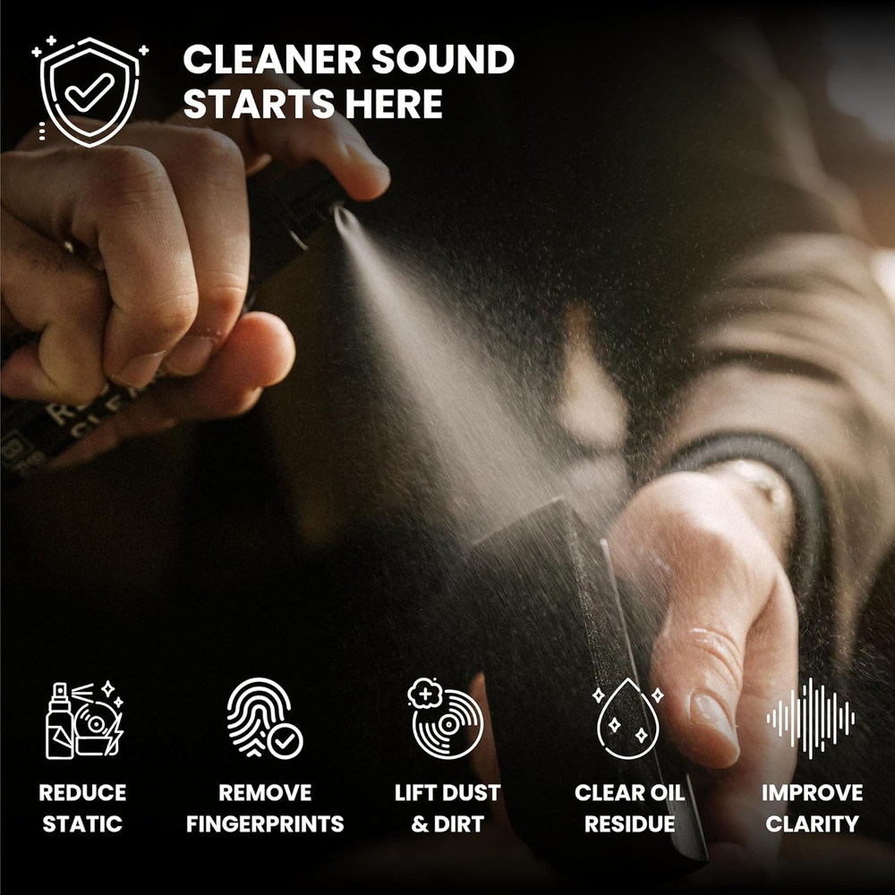 Vinyl Record Cleaning Solution 100Ml - LP Cleaner Fluid Refill