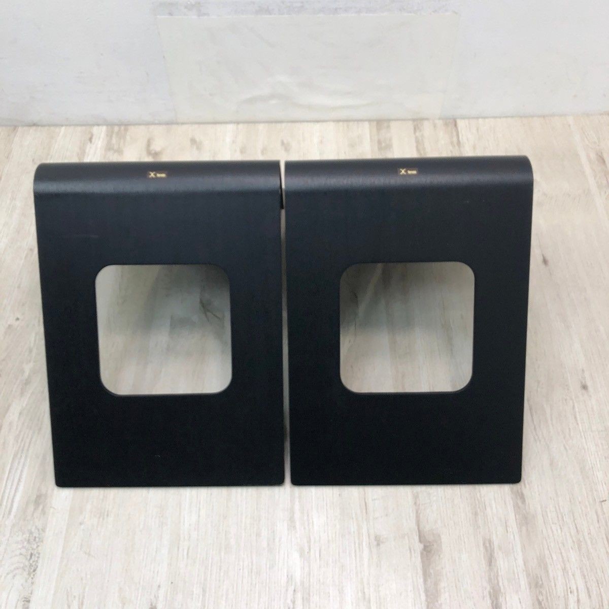 Tendo Mokko Japanese Zaisu Floor Chairs T-5812MR BX Black Set of 2 Stackable