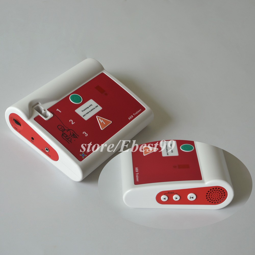 AED Simulator Device AED Trainer +100 pcs CPR Face Masks For First Aid Training